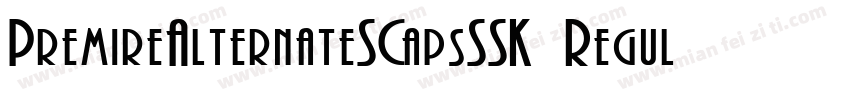 PremireAlternateSCapsSSK Regular字体转换